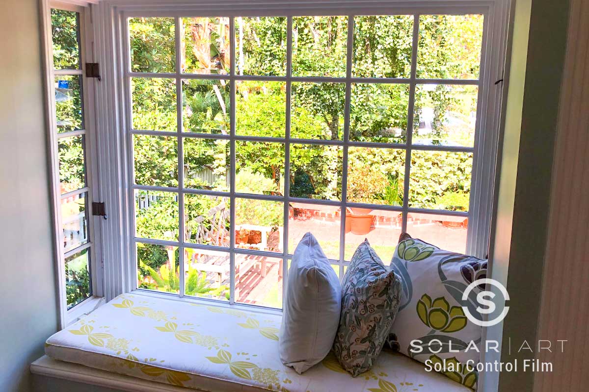 heat blocking window film for living rooms